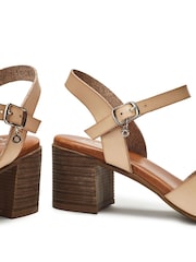 Moda in Pelle Novie Cross-Over Block Heel Sandals - Image 3 of 4