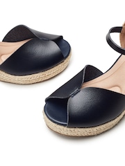 Moda in Pelle Nolaa Peep Toe Comfort Espadrille Wedges - Image 3 of 4