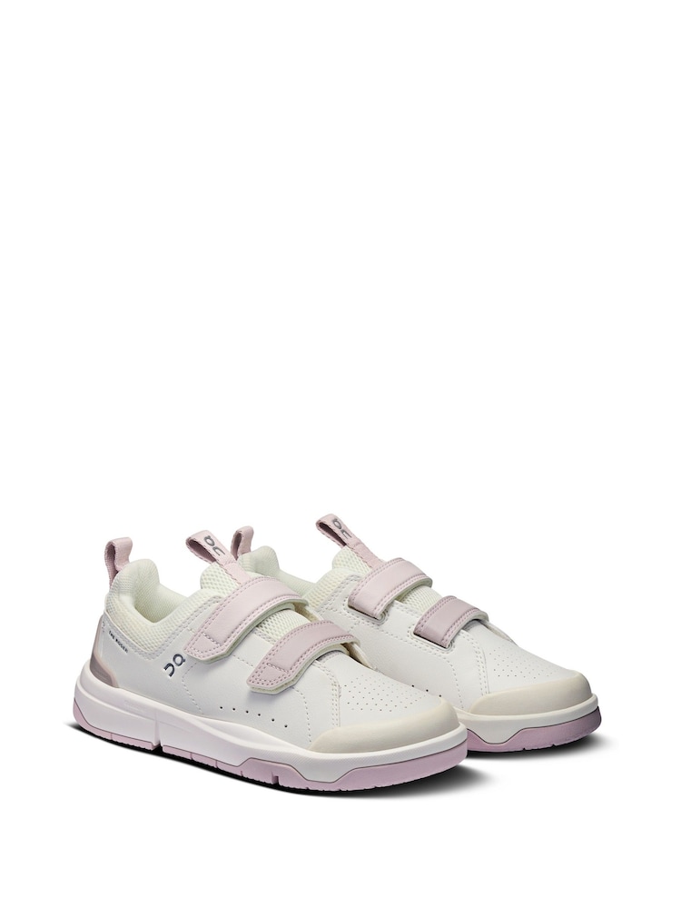 On White Cream Kids The Roger Trainers - Image 2 of 7