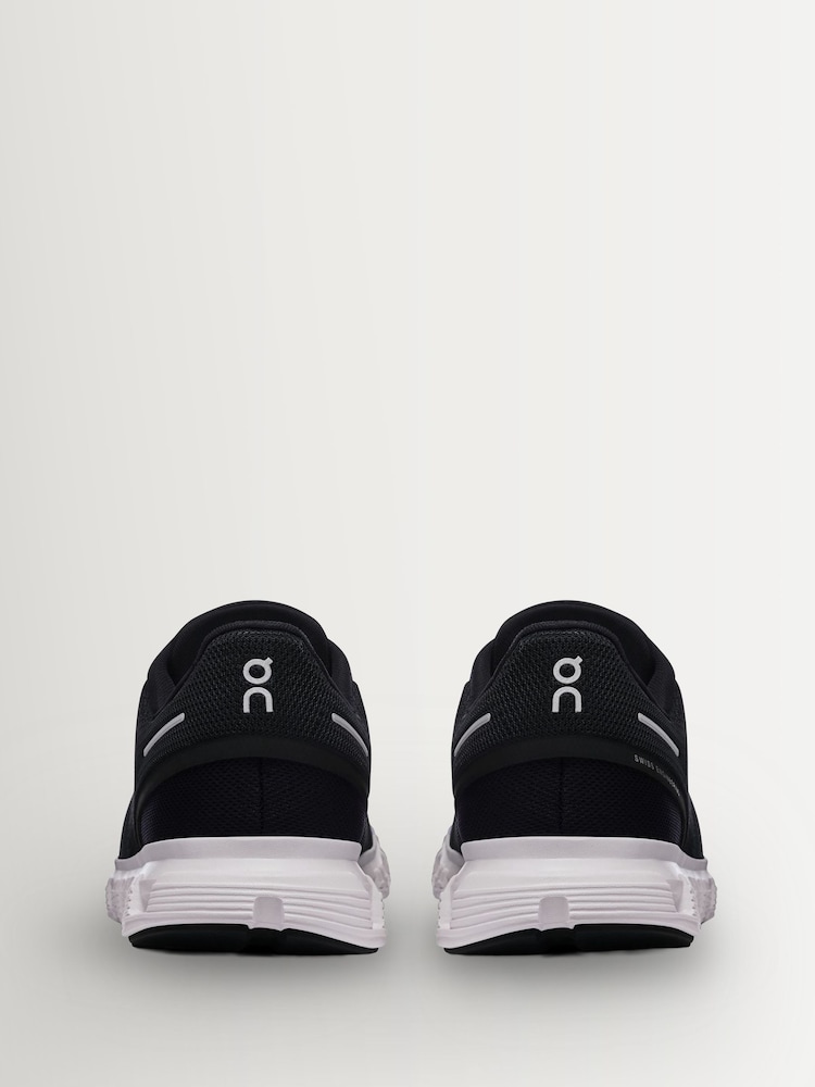 On Black/White Cloud 6 Lifestyle Trainers - Image 4 of 4