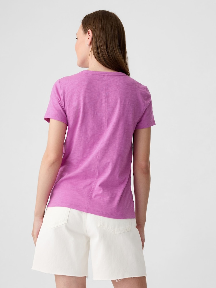 Gap Pink Cotton Short Sleeve Crew Neck T-Shirt - Image 2 of 4