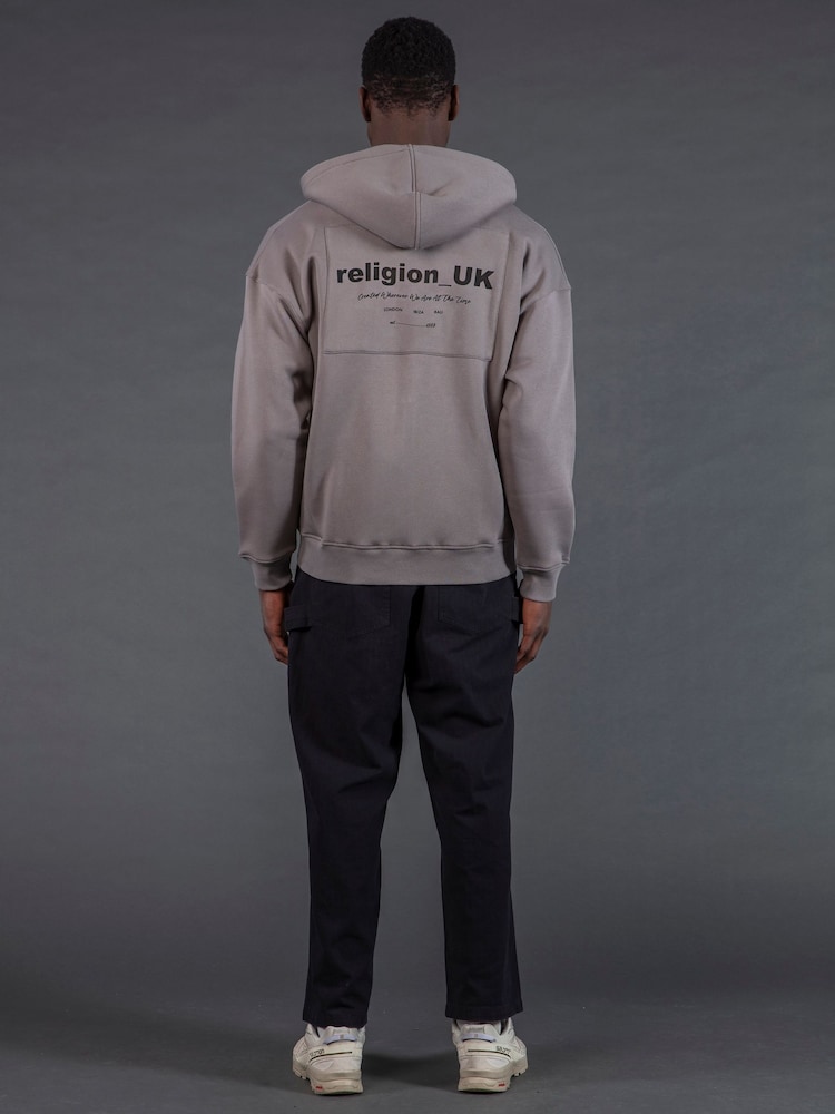 Religion Green UK Zip-Up Hoodie - Image 4 of 4