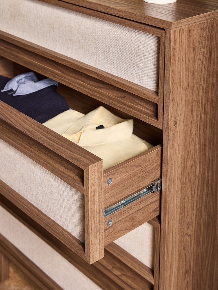 MADE.COM Dark Wood Effect Almelo 4 Drawer Chest - Image 2 of 5