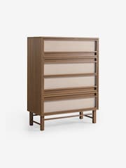 MADE.COM Dark Wood Effect Almelo 4 Drawer Chest - Image 4 of 5