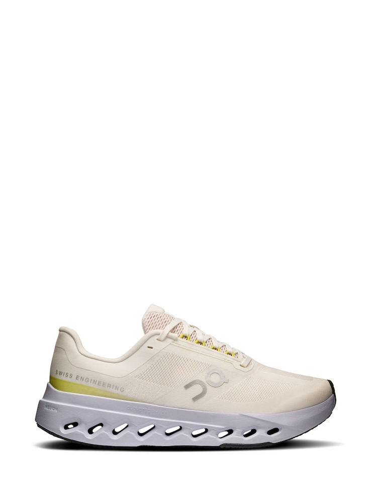 On White/Lemon Cloudsurfer Trainers - Image 1 of 1 On White/Lemon Cloudsurfer Trainers - Image 1 of 1