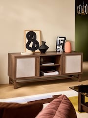 MADE.COM Dark Wood Effect Almelo Up to 50 inch TV Unit - Image 1 of 8
