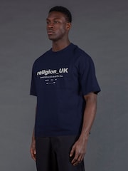 Religion Blue UK T-Shirt - Image 2 of 4