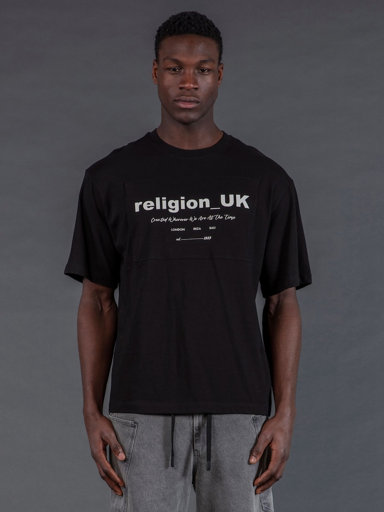Religion Black UK T-Shirt - Image 1 of 4 Religion Black UK T-Shirt - Image 1 of 4