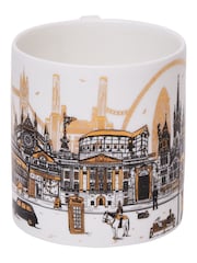 Victoria Eggs Set of 2 Gold and Black Quintessentially London Mugs - Image 5 of 6
