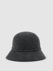 Reiss Grey Felicity Felted-Wool Bucket Hat - Image 1 of 5