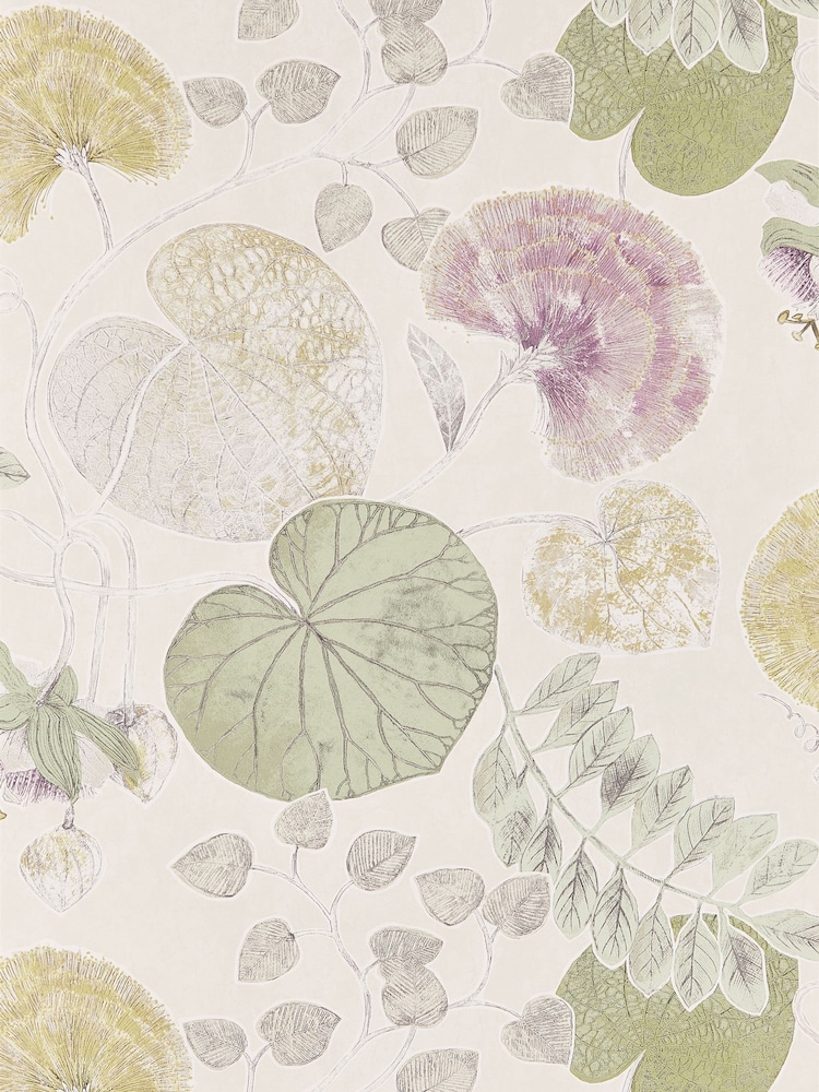Harlequin Green Dardanella Purity Edit A4 Wallpaper Sample - Image 1 of 1