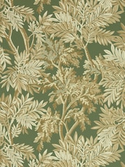 Sanderson Green Tapestry Trees A4 Wallpaper Sample - Image 1 of 1