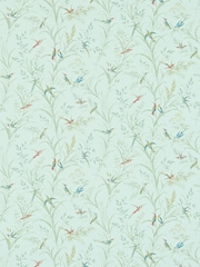 Sanderson Blue Tuileries A4 Wallpaper Sample - Image 1 of 1