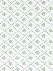 Sanderson Blue Fairdown A4 Wallpaper Sample - Image 1 of 1