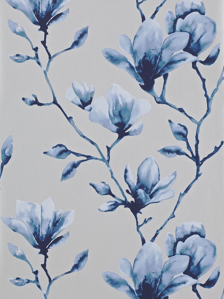 Harlequin Blue Lotus Wide Width Purity Edit A4 Wallpaper Sample - Image 1 of 1