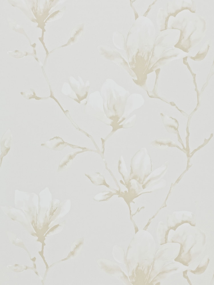 Harlequin White Lotus Wide Width Purity Edit A4 Wallpaper Sample - Image 1 of 1