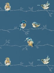 Harlequin Blue Persico Wide Width Purity Edit A4 Wallpaper Sample - Image 1 of 1