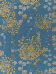 Harlequin Blue Moku Wide Width Purity Edit A4 Wallpaper Sample - Image 1 of 1