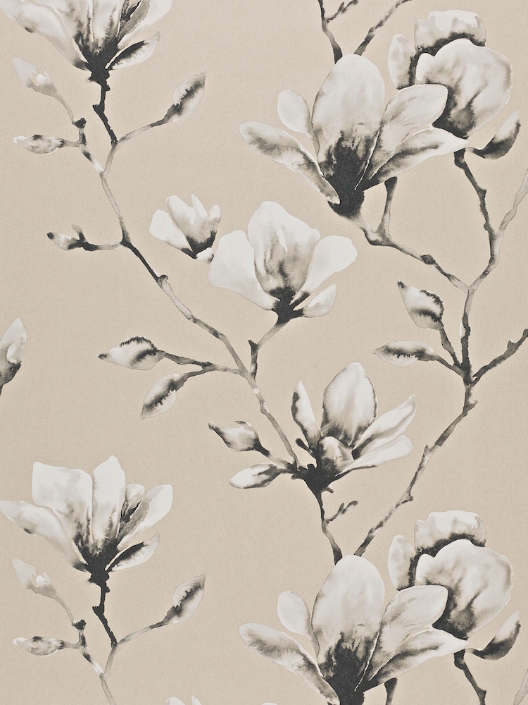Harlequin Black Lotus Wide Width Purity Edit A4 Wallpaper Sample - Image 1 of 1