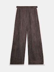 Mint Velvet Brown Side Stripe Wide Trousers - Image 8 of 8