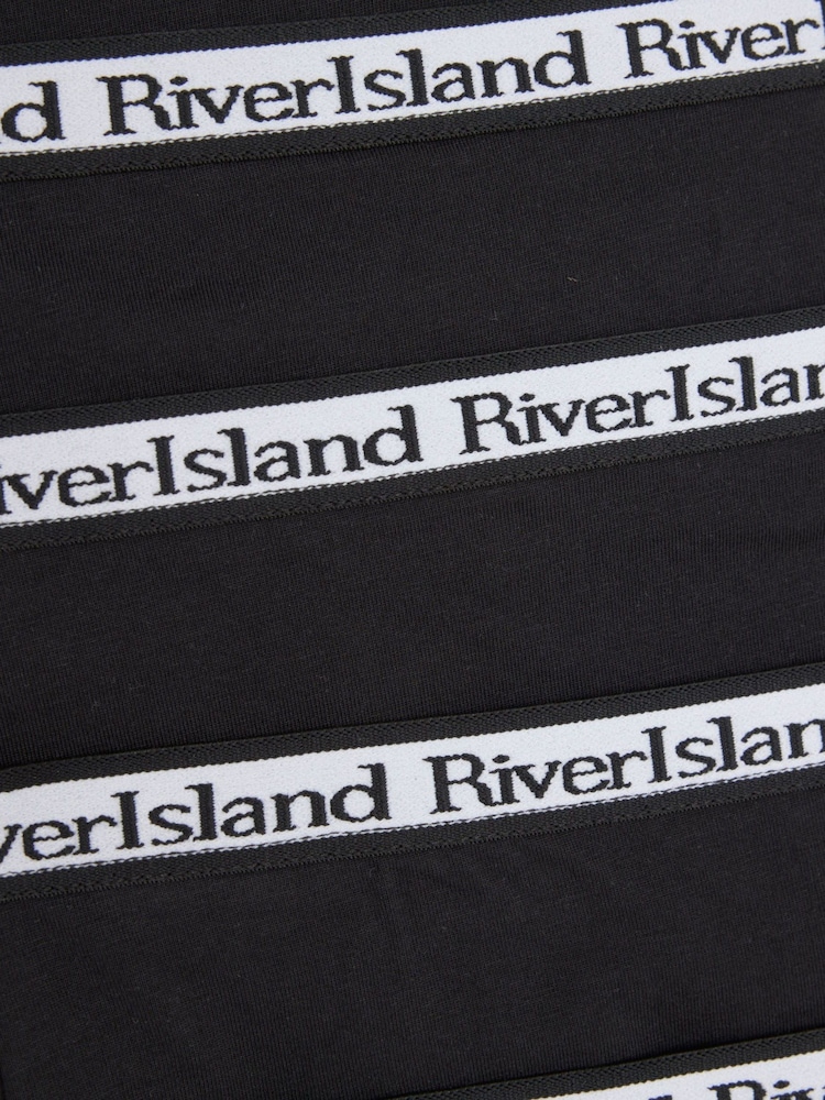 River Island Black Girls Hipster Briefs 5 Pack - Image 2 of 3