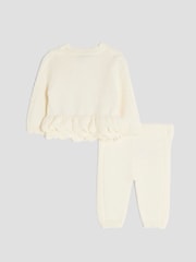 River Island Cream Baby Girls Peplum Cardigan - Image 2 of 5