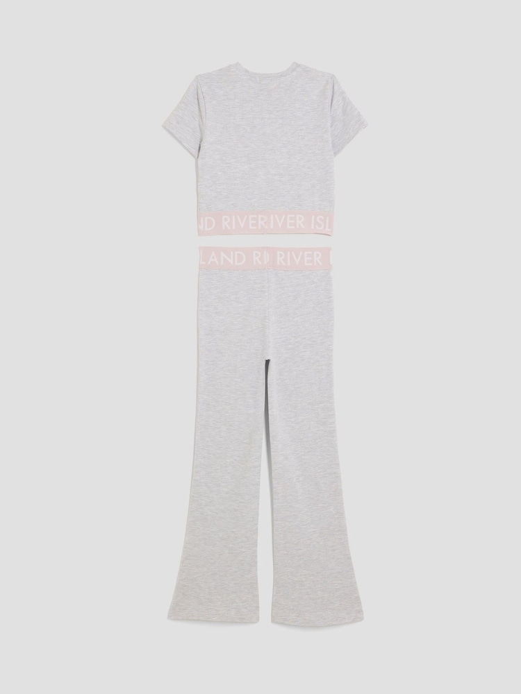 River Island Grey Girls Kickflare Set - Image 1 of 4