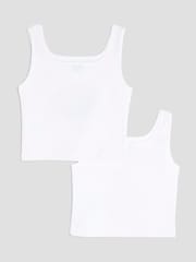 River Island White Girls Cherry and Bow Tank Top - Image 2 of 4
