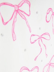 River Island White Girls Cherry and Bow Tank Top - Image 3 of 4