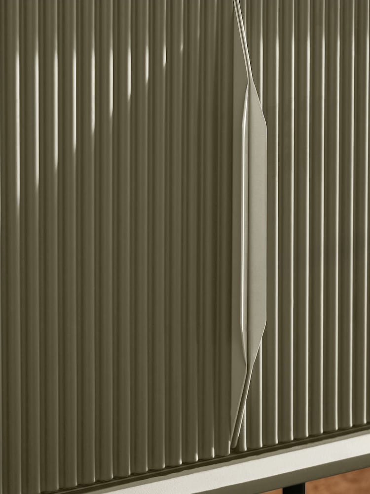 MADE.COM Green Elian Up to 50 Inch Sliding Door TV Unit - Image 5 of 5