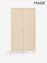 MADE.COM Ecru White Elian Double Wardrobe - Image 2 of 2