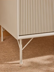 MADE.COM Ecru White Elian Double Wardrobe - Image 3 of 5