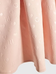 River Island Pink Girls Embossed Scuba Dress - Image 4 of 4