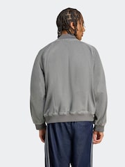 adidas Originals Grey Adicolor Loose SST Denim Black Wash Jacket - Image 3 of 6