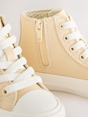 Yellow Standard Fit (F) High Top Trainers - Image 4 of 5