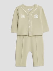 River Island Green Baby Boys Top and Jogger Set - Image 3 of 5
