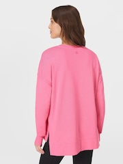 Sweaty Betty Pink After Class Longline Sweatshirt - Image 2 of 7