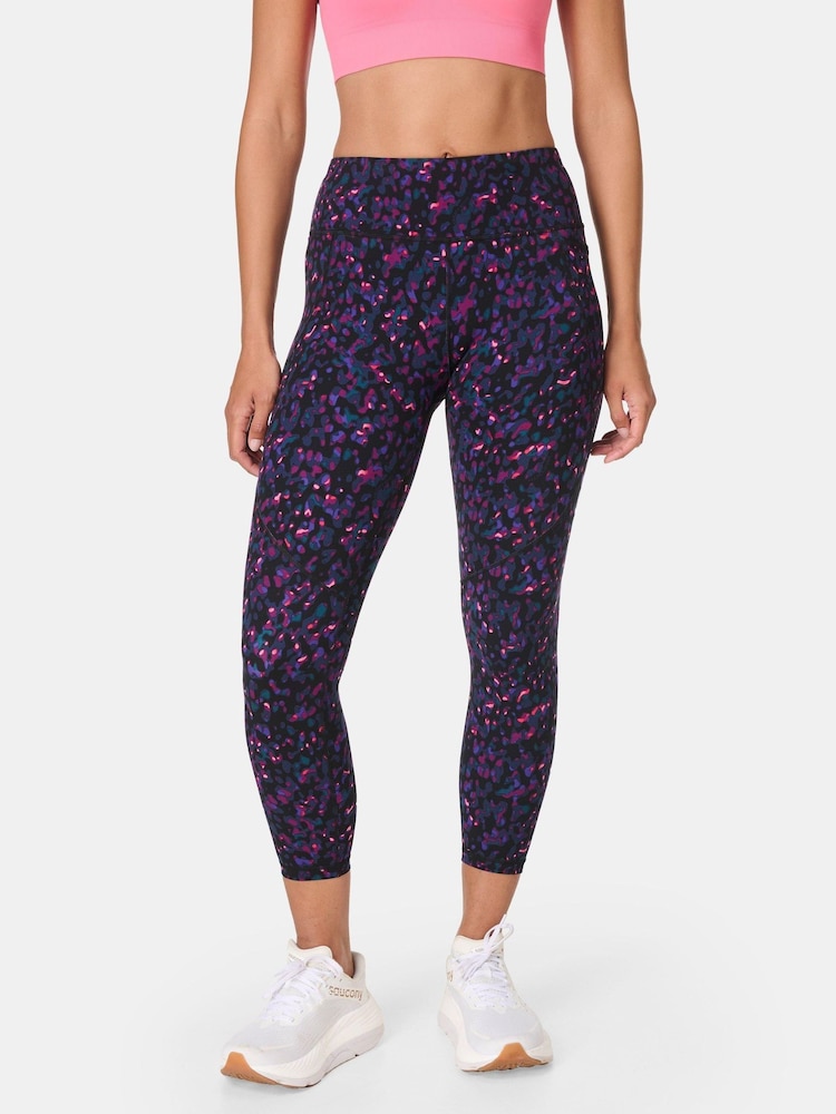 Sweaty Betty Black Liquid Dab Print 7/8 Length Power Embossed Workout Leggings - Image 1 of 9 Sweaty Betty Black Liquid Dab Print 7/8 Length Power Embossed Workout Leggings - Image 1 of 9