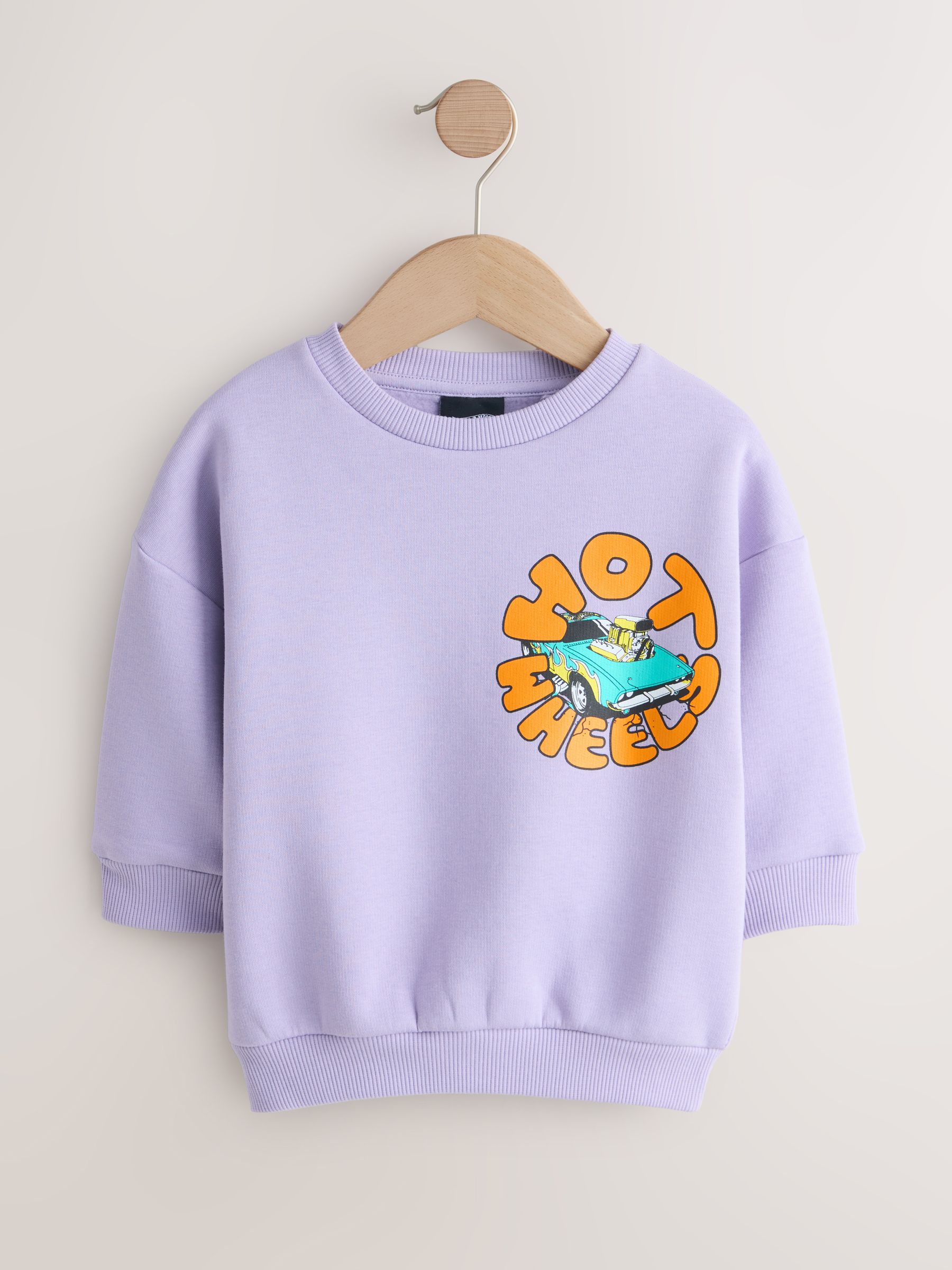 Buy Lilac Purple Hot Wheels Crew Neck Sweatshirt (9mths-8yrs) from