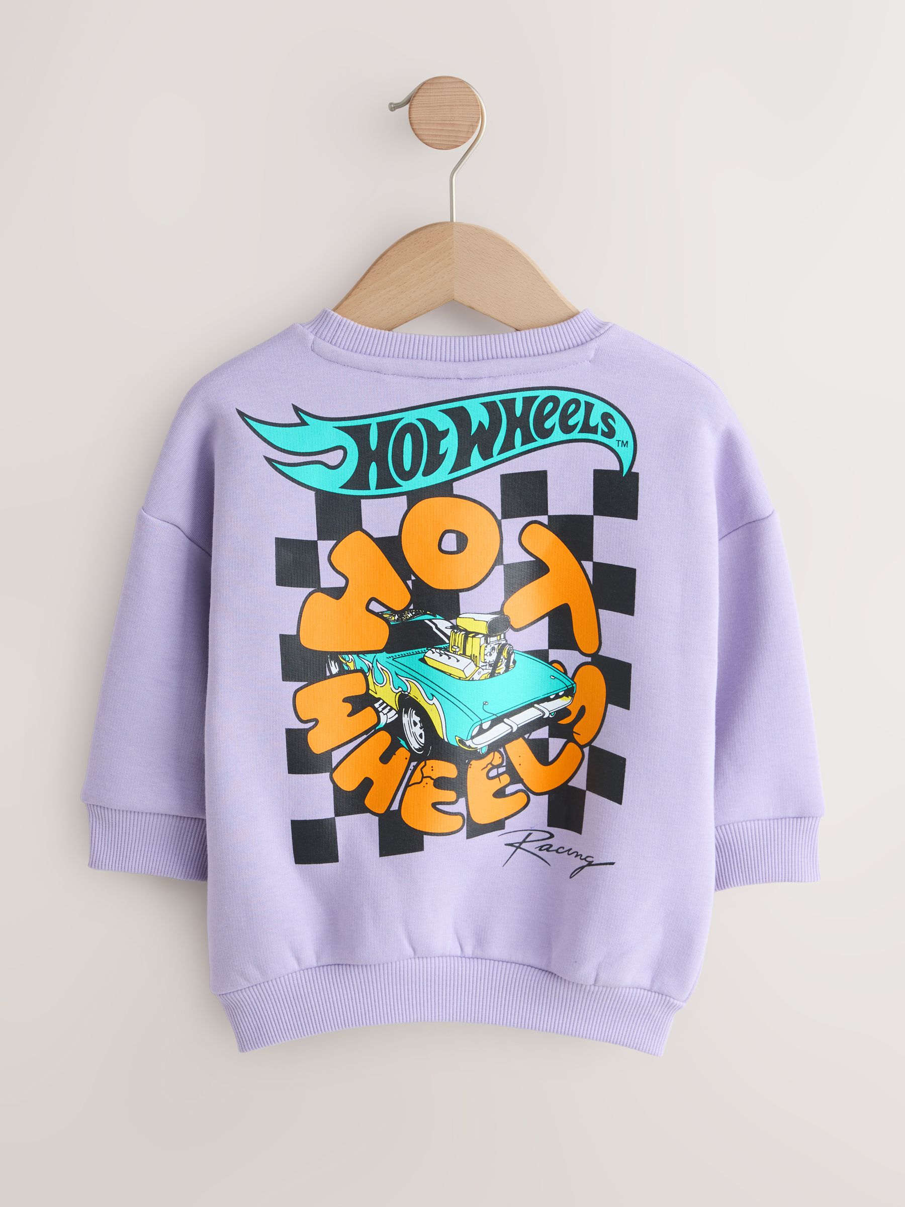 Buy Lilac Purple Hot Wheels Crew Neck Sweatshirt (9mths-8yrs) from