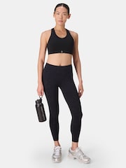 Sweaty Betty Black Wild Leopard Print 7/8 Length Power Embossed Workout Leggings - Image 2 of 9