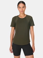Sweaty Betty Green Breathe Easy Mesh T-Shirt - Image 1 of 6