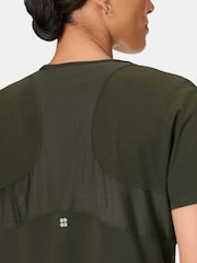 Sweaty Betty Green Breathe Easy Mesh T-Shirt - Image 5 of 6