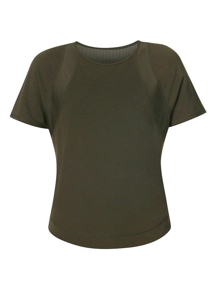 Sweaty Betty Green Breathe Easy Mesh T-Shirt - Image 5 of 5