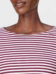 Sweaty Betty Pink Essential Slash Neck T-Shirt - Image 4 of 7