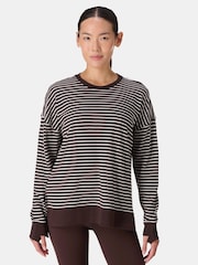 Sweaty Betty Black Chrome After Class Longline Sweatshirt - Image 3 of 8