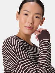 Sweaty Betty Black Chrome After Class Longline Sweatshirt - Image 5 of 8