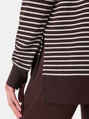 Sweaty Betty Black Chrome After Class Longline Sweatshirt - Image 6 of 8