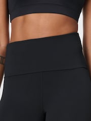 Sweaty Betty Black All Day Foldover Waist Trousers - Image 4 of 7