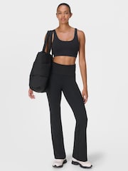 Sweaty Betty Black All Day Foldover Waist Trousers - Image 5 of 7